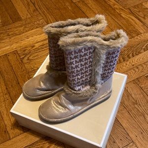 Michael Kors fuzzy boots- 4